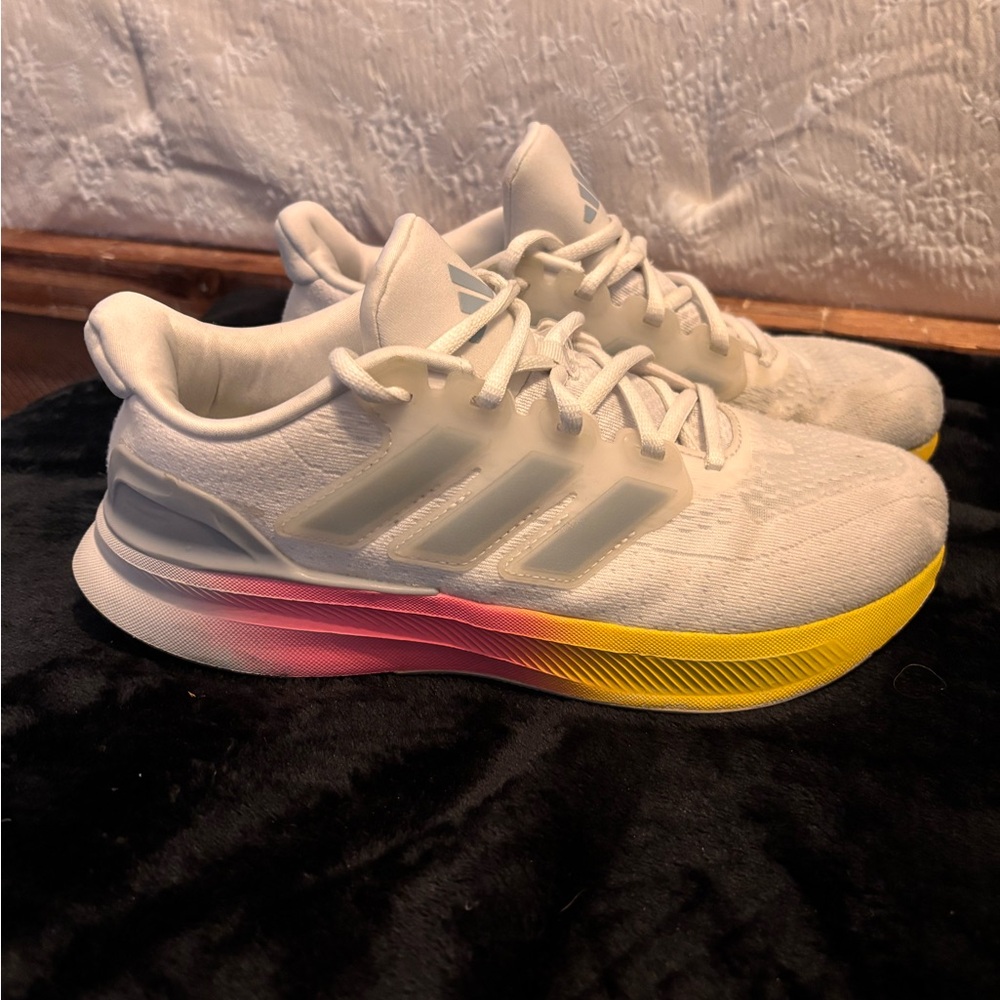 WOMEN'S ADIDAS ULTRARUN 5 RUNNING SHOES, wht/pink/silver